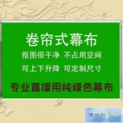 免運💕直播背景綠幕摳像布卷簾式摳圖拍照攝影可升降演播室可免打孔幕布