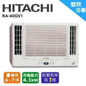 @惠增電器@HITACHI日立一級省電變頻單冷雙吹式無線遙控窗型冷氣 RA-40QV1 適約6坪 1.5噸《可退稅》