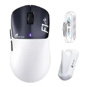 【比比昂】ATTACK SHARK F1 AIR ゲーミングマウス 43g超軽量 ワイヤレス 8000Hz PAW3955MAX 1～60000DPI中小手向け | 20000FPS 0.168ms超低遅延 850IPS 75G 5段階LOD BT/2.4GHz/USB-C 3モード 1K時最大720時間 光学スイッチ1億回耐久 TTC金輪 中小手向け パンダ