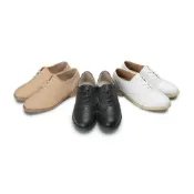 (店+)【FUFA Shoes 富發牌】現貨 牛津百搭質感低跟鞋  樂福鞋 寬版真皮鞋墊 FE77 大尺碼女鞋小白鞋 台灣製