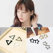 惡南宅急店2店 ★買4送1★惡南宅急店【0149D】多款任選 星星 三角 耳骨夾 耳環 夾式耳環 晨翔 耳掛式 無耳洞 耳夾
