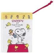 《散步生活雜貨》日本製 PEANUTS - SNOOPY 史努比 Lunch bag 便當袋 收納束口袋KB1