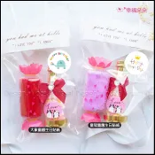 活動小禮物 糖果毛巾+貓起來愛LOVE香檳糖果瓶(迷你粉彩棉花糖) 生日禮物分享 婚禮小物 畢業禮物 兒童節禮物 活動禮
