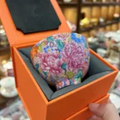 茶道 琺瑯彩 內繪 掐絲 牡丹 主人杯 三才蓋碗 聞香杯 品茗杯 傳統茶具 手工製作