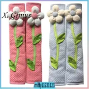 2x Flower Polka Dot Door/Refrigerator Handle Cover Gloves Bl
