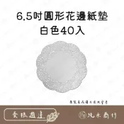(店+)【純禾商行🌾】6.5吋圓形花邊紙墊-白色40入
