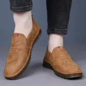 🔥限時特惠🔥皮鞋男牛津鞋軟底防滑防臭厚底工作鞋商務黑色白色咖色休閒皮鞋