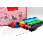 【圓融文具小妹】輝柏 Faber-Castell 25色 連接筆 音樂盒 鐵盒 著色卡 連結器 155095 #690