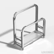 【全場免運】304不锈钢双层刀架收纳实用厨房神器不鏽鋼刀架 刀架 刀具瀝水架 菜刀收納架