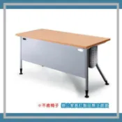 必購佳 【屬過大商品，運費請先詢問】辦公家具 KRS-146WH 銀桌腳+白櫸木桌板 辦公桌 書桌 桌子