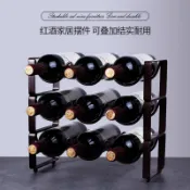 鐵藝紅酒架擺件酒瓶架可疊加葡萄酒架歐式酒架多瓶創意酒櫃展示架CJD