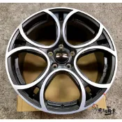 全新 正廠鋁圈 OZ RACING X-LINE WAVE (SH96) 18吋 5孔112 消光黑車面 另有17吋