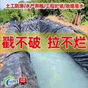 魚塘防滲膜加厚蓄水池專用防水布土工膜魚池護坡防漏黑色塑膠地膜