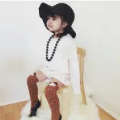 韓國 Mini Dressing 兒童造型帽_素面黑 (MDH003)