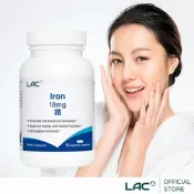 【LAC利維喜】鐵18膠囊90顆(舒補帖/鐵/鐵定美麗/極緻美妍/女性保健/孕養調理)