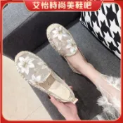 ✗☏漁夫鞋 樂福鞋 豆豆鞋 懶人鞋女 草編鞋 帆布鞋 35-43碼 大碼漁夫鞋女41小香風平底懶人一腳蹬百搭軟底舒適鞋子