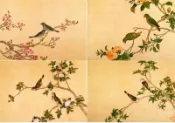 【流動郵幣世界】91年特439故宮鳥譜古畫郵票(空白)原圖明信片