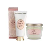 【SABON】官方直營 細緻絲綢肌推薦組(絲綢身體乳液200ml+身體磨砂膏600g)