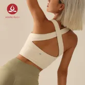 MOVING PEACH 美背內衣平口背心內衣辣妹bra top 背心X型交叉內衣收副乳運動瑜珈健身內衣背心女 BVX