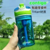 港灣小站 【防漏鴨嘴】兒童水杯 吸管杯 零食杯 早餐杯 戶外水壺 幼兒園水杯 小學生水壺 夏季防漏 鴨嘴吸管 輕巧便攜 不含BPA