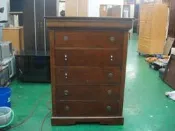 二手家具 宏品柚木傢俱 B-426*胡桃木斗櫃 衣櫥 衣櫃 收納櫃*租屋套房傢具拍賣 床組 床墊 床架 床板 沙發 茶几