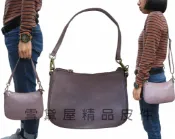 限時 滿3千賺10%點數↘ | ~雪黛屋~ITALI-DUCK 手提肩背包小容量100%牛皮革附活動型長背帶台灣製造主袋內二拉鍊暗袋二隔層ID0325