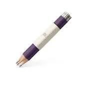 【Faber-Castell】Graf von Faber-Castell 補充用繩紋完美鉛筆3入-紫羅蘭(原廠正貨)