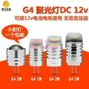現貨g4 led燈珠12V 1W 3W 插腳小燈泡 聚光射燈DC12V高亮鹵素燈珠光源