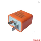 12v 2 針速度可調 LED 指示燈閃光器轉向信號燈繼電器電阻器固定用於摩托車橙色的超控制閃光燈