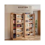 (店+)【預購】實木滑門書櫃【12124】櫃子 展示櫃 公仔櫃 收納櫃 防塵書櫃 木櫃 層櫃 公仔模型展示櫃 儲物展示櫃