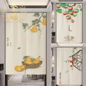 ✨台灣出貨✨中式門對門入戶玄關風水門簾隔斷簾廚房臥室遮擋簾廁所衛生間長簾門簾兩片式 短門簾 廁所門簾擋煞