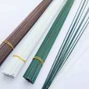 粗款 鐵絲 花桿 50入 DIY手作 玫瑰花桿 絲網花 仿真花桿 硬鐵絲 花莖製作 手工材料【BlueCat】【JC4710】