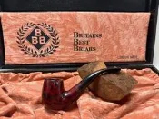 ☆斗一斗 煙具☆ 英國 BBB 銅製LOGO金三B 銀行家 手工煙斗 石楠木 3mm煙斗 #BBA734-1