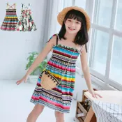 (店+)【Baby 童衣】兒童無袖洋裝 女童渡假風吊帶裙 11630
