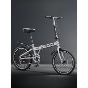 (店+)可折疊自行車男款超輕便攜變速單車成人女代步通勤折疊車