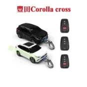 【台灣出貨】豐田 Toyota 鑰匙套 Corolla cross CC 汽車模型鑰匙殼 保護殼扣 個性訂製車牌 禮物