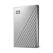 WD My Passport Ultra for Mac 4TB 2.5吋USB-C行動硬碟-炫光銀