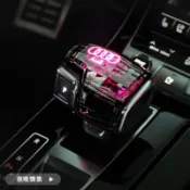【發光水晶排檔頭】奧迪 Audi A4L A5 A6L Q5L Q7 Q8 A7 排擋頭 檔把蓋 改裝 排檔頭