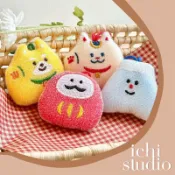 ♡ichi♡現貨❗️ 日本 DECOLE 清潔刷 造型海綿 造型菜瓜布 富士山 招財貓 達摩 可愛造型 日本正版