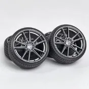 1/18 HRE FF04車模改裝輪轂 碩果模型 已上色 橡膠胎