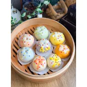 甜甜圈造型饅頭/收涎饅頭/收口水饅頭/鮮奶造型饅頭/甜甜圈
