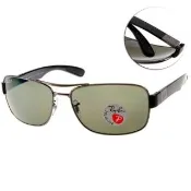 【RayBan 雷朋】太陽眼鏡 飛官偏光款(墨綠#RB3025 00258-58mm)