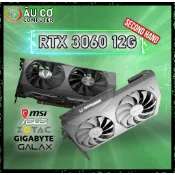[舊] VGA RTX 3060 12GB 顯卡 MSI - 華碩 - 技嘉 - 華擎 - 彩色(無盒) - 3 個月