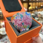 下殺 茶道 琺瑯彩 內繪 掐絲 牡丹 主人杯 三才蓋碗 聞香杯 品茗杯 傳統茶具 手工製作 美麗麗精選