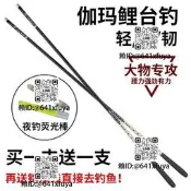 伽瑪鱒魚竿臺釣竿碳魚竿長節手竿超輕超硬28調臺釣竿釣魚竿裝