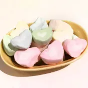 (店+)蜜意坊 五彩情人心棉花糖 1000g 原封包 雪Q餅 冰淇淋裝飾 牛軋糖【嘻饈仔現貨】