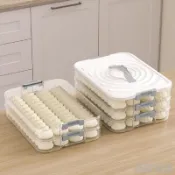 🌹餃子盒冰箱冷凍盒多層凍餃子盤傢用水餃盒食品級餃子收納盒大容量