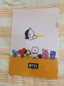 宇宙星球 BT21 無尾熊 愛心 狗 羊 黑豆 兔子 兔兔 馬 外星人 白色 黃色 黑色 新光三越 A4文件夾 文件袋