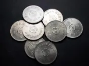 台幣64年蘭花大1元 絕版硬幣-保證真品