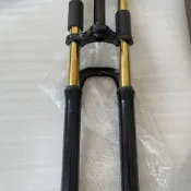 腳踏車配件 公路車 自行車❀山地減震前叉自行車改裝雙肩山地車避震油簧222426越野超軟❀ 健身車 飛輪車